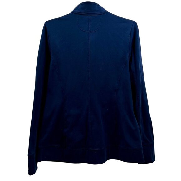 EUC - Duluth Trading Womens Navy Zip-Up Athletic Jacket M Nylon/Spandex - Picture 5 of 10